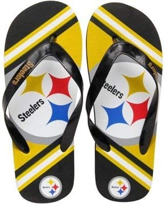 steelers flip flops