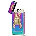 Kivors USB Rechargeable Flameless Electronic Dual Pulse Arc Lighter, Colorful Scorpion