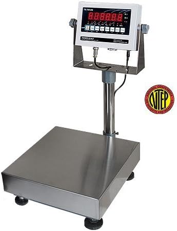 Triner Scale TBS-1212 Bench Scale, 250 x 0.05 lb Capacity, 12" x 12" platform, TS-700 MS Indicator