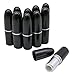 JETEHO 10Pcs Black Bullet Empty Lip Balm Lipstick Tubes Container