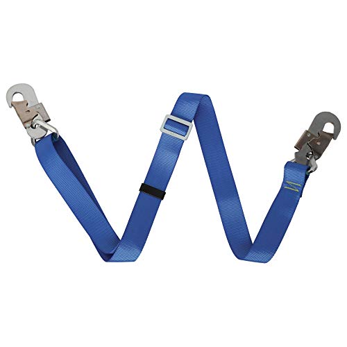 Yaegarden Safety Lanyard Fall Protection Lanyard Adjustable Absorbing Lanyard, 3.08FT to 6.3FT, Outdoor Climbing Harness Belt Restraint Lanyards, with Large Snap Hooks - Thumbnail 2