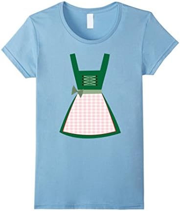 Womens Octoberfest German Outfit T-Shirt Medium Baby Blue
