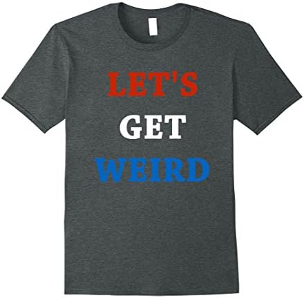 Mens Let's Get Weird - 4th of July Medium Dark Heather