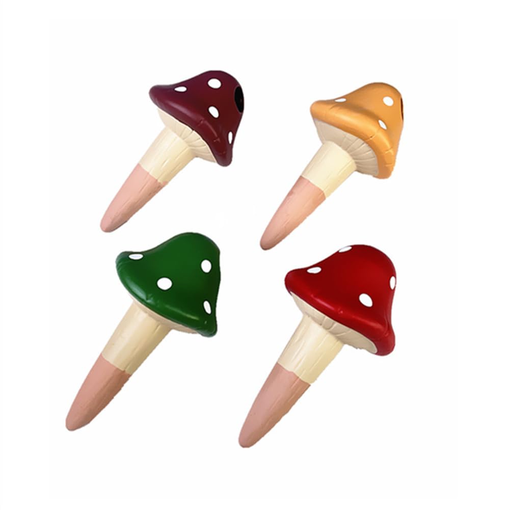 Clay Tip Irrigation 4 Pcs Plant Watering Stakes Automatic Plant Watering Cone Vacation Plants Watering System for Outdoor Indoor Plants Self-Watering Spikes