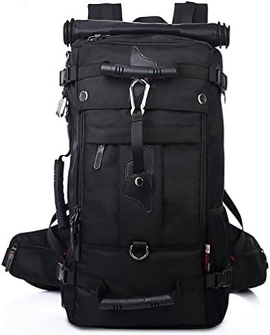 EverVictory Large Capacity waterproof Men shoulder bags Outdoor Sports Camping Bag Traveling backpack Latop bag (Black)