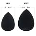 Prefer Beauty – Black Makeup Blender Sponge – Latex Free and Vegan Beauty Sponge –Miracle Complexion Sponge for Powder, Cream or Liquid Application 1PCS