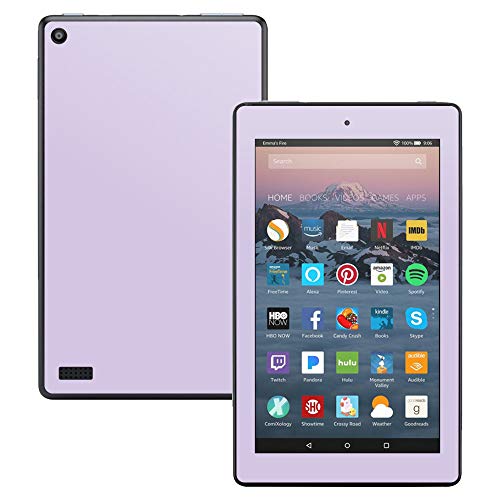 MightySkins Skin Compatible with Amazon Kindle Fire 7 (2017) - Solid Lilac | Pr…