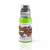World Famous Tattoo Ink – Vegan-Friendly Professional Tattooing Inks – Northern Lights Green, 1/2 Ounce