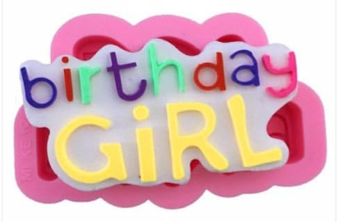Silicone Mold Making Kit Birthday Girl Silicone Mold for Fondant, Gum Paste, Chocolate, Crafts, Silicone Mold Cake Decorating