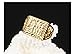 OPK Jewelry 18K Gold Plated Mens Ring in Chinese Blessing Fortune,Adjustable