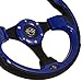 Buggies Unlimited Golf Cart Rally, Sport Steering Wheel (Blue)