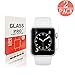 [2 Pack] Apple Watch 38mm Tempered Glass Screen Protector, supertima [Only cover flat area][9H Hardness][Anti-Fingerprint][Anti-Bubble] screen protector for Apple Watch 38mm