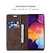 SENSKO Samsung A50 Wallet Case,Magnetic Stand Flip Protective Cover Book Style Leather Flip Cover Durable Shockproof Protective Case for Samsung A50(Coffee)