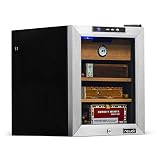 NewAir Cooler and Humidor, Climate Controlled with Heating and Cooling, Holds 250 Cigars, CC-100H, Count