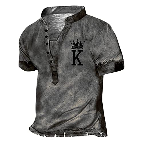 Mens Hide Belly Crewneck Blouses Summer Short