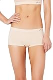 Boody Organic Bamboo EcoWear Women's BoyLeg Briefs, Medium/Large, Nude