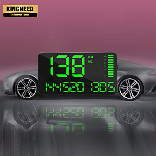 Kingneed GPS Speedometer Odometer HUD Digital Display 5.5 inch MPH/KMH with Over Speeding Alarm for All Cars Vehicles - Thumbnail 5