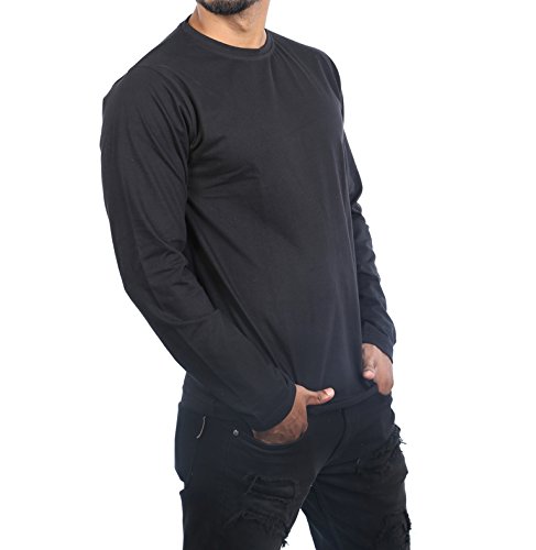 roden men's solid full sleeve tshirt pack of 2