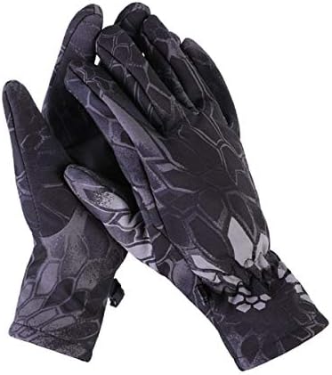 YFNT Mens Camouflage Hunting Gloves Full Finger Tactical Soft Shell Fleece Gloves