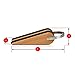 SleekStopper SW-041B Decorative Bamboo Door Stopper with Rubber Treads and Metal Handle (2 Pack) - Lifetime Guarantee!