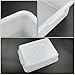 HOMMP 8 L White Small Bus Tub/Box, Small Rectangle Wash Basins, 4-Pack