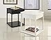 Ameriwood Home Parsons End Table with Drawer, White