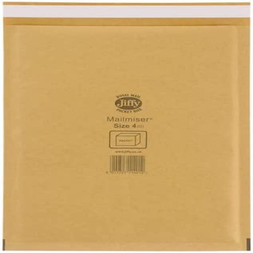 Jiffy Mailmiser Protective Envelopes Bubble-lined No.4 White 240x320mm Ref JMM-WH-4 [Pack of 50]