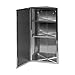 Renovators Supply Infinity Corner Medicine Cabinet with Mirror - Triple Shelf Storage Cabinet - Modern Wall Mount Medicine Cabinet - 23.6 in., Right Open, Polished Stainless Steel, Pack of 1