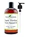 Organic Unrefined Sweet Almond Oil | Imported From Italy | 100% Pure | Cold Pressed | Hexane Free | Great For Hair, Skin & Nails | Carrier Oil (16 Fluid Ounces)