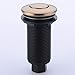 SINKINGDOM SinkTop Garbage Disposal Air Switch Kit with Long Button, Champagne Bronze (Brass Cover)