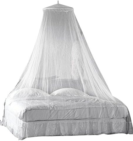 WHITE MOSQUITO NET BED COVER CANOPY FLY UPTO KING SIZE HOLIDAY CAMPING