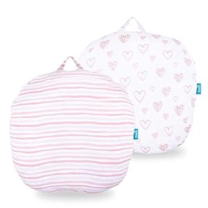 Biloban Pillow Cover for Baby Silky Soft Stretchy Removable Slipcover