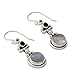 NOVICA .925 Sterling Silver, Rainbow Moonstone, and Iolite Dangle Earrings, Misty Moon'