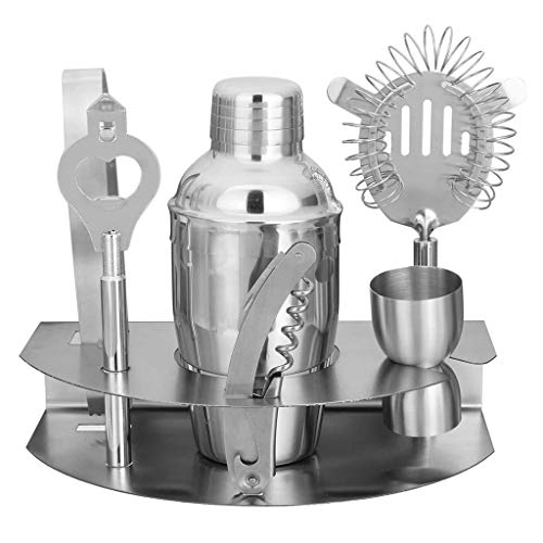 NXYJD Edelstahl Cocktail Shaker Mixer Drink Barkeeper Martini Werkzeuge Bar Set Kit Cocktail Shaker Mixer Bartender…