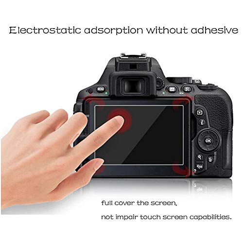 PCTC Leica Q Typ 116 Tempered Glass Screen Protector Skin Film and Eyepiece Eyecup Protection Film Bubble Free Foils (2 Pack)(Not Fit to Leica Q2)