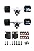 SCSK8 Longboard Skateboard Trucks Combo Set w/ 70mm Wheels + 9.75
