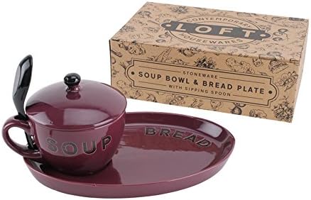 CGB Giftware Loft Purple Soup Set (One Size) (Purple)