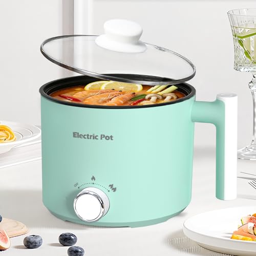KERZION Electric Hot Pot Nonstick Ramen Cooker