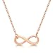 DTLA Infinity Necklace Rose Gold Plated .925 Sterling Silver