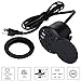 CCCEI 3 inch Desktop Grommet Power with 4A USB Ports, Desk Cord Hole Cover Outlet, Furniture Recessed Round Power Strip 6FT Cord, ETL Listed. (Black)