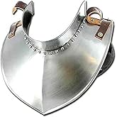 AnNafi&reg; Gorget Armor, Medieval Armour Renaissance Collar Steel Gorget Neck Armor, Metal Armor Costume Wearable for Adult, Reenactment SCA LARP Cosplay Men Drama &amp; Halloween Ren Faire Costumes