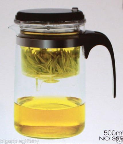 500ml Glass Gongfu Tea Maker Press Art Cup Teapot with Stainless steel Infuser