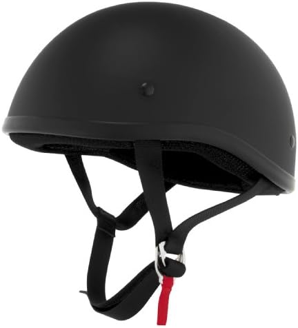 Skid Lid Original Solid Motorcycle Helmets - Matte Black - Medium