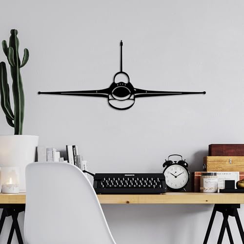 Wallity Stylish Black Decorative Metal Wall Accessory, 60 x 25 cm | 100% Metal, 1.5 mm Thickness | Lightweight & Modern Design for Home Decor