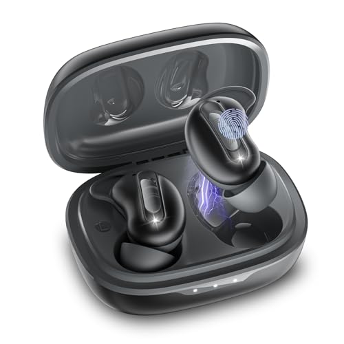 Bluetooth Headphones, Sleep Headphones, In-Ear Headphones, Wireless Bluetooth 5.4, Hi-Fi Sound with ANC+ENC 4 Microphones, 48H Headphones, IPX7 Sleep Mode without Warnings, Comfortable Side Sleepers