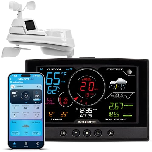 AcuRite Iris (5-in-1) Home Weather Station with Direct-to-Wi-Fi Wireless Display and Alerts