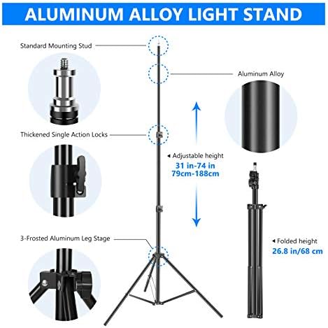 Neewer 2-Pack 2.4GHz LED Softbox Lighting Package with Coloration Filter — 20” × 28” Softbox, 3200–5600K 48W Dimmable LED Mild Head, 2.4GHz Distant, Mild Stand & Pink/Yellow/Blue Filter for Picture Studio Video