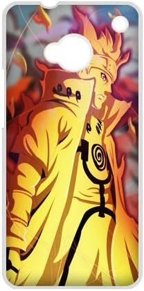 MeowStore Japanese Cartoon Naruto Cool Naruto Uzumaki Fire Chakra HTC ONE M7 Case Cover Phone Case Shells White