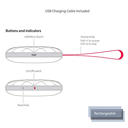 Bellman & Symfon Vibio Bluetooth Wireless Bed Shaker Wake Up Alarms
