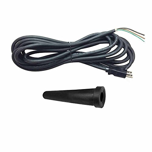 Superior Electric EC143-BA 14 Gauge 3 Wire 9 ft. Replacement Power Tool Cord (Soldered Eyelets) with Strain Relief & Cord Protector (Boot A)